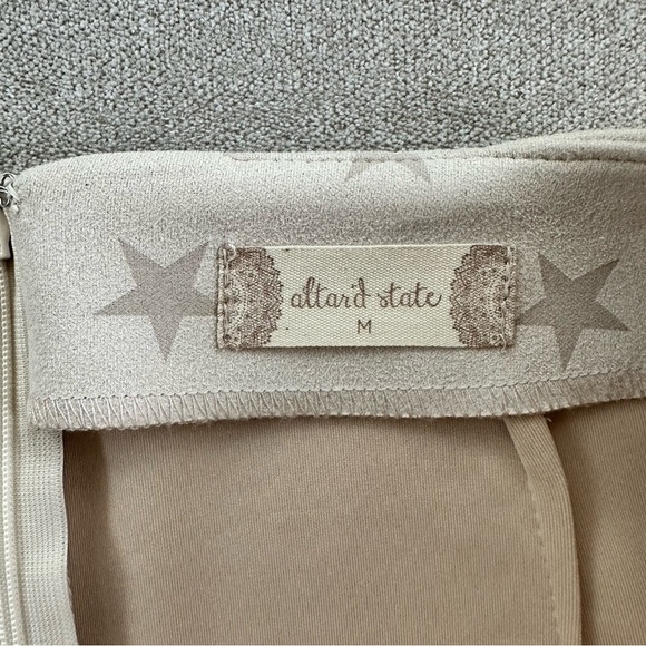 Altar’d State Faux Suede Star Print Skirt. Size Medium. Cream. - Picture 4 of 7